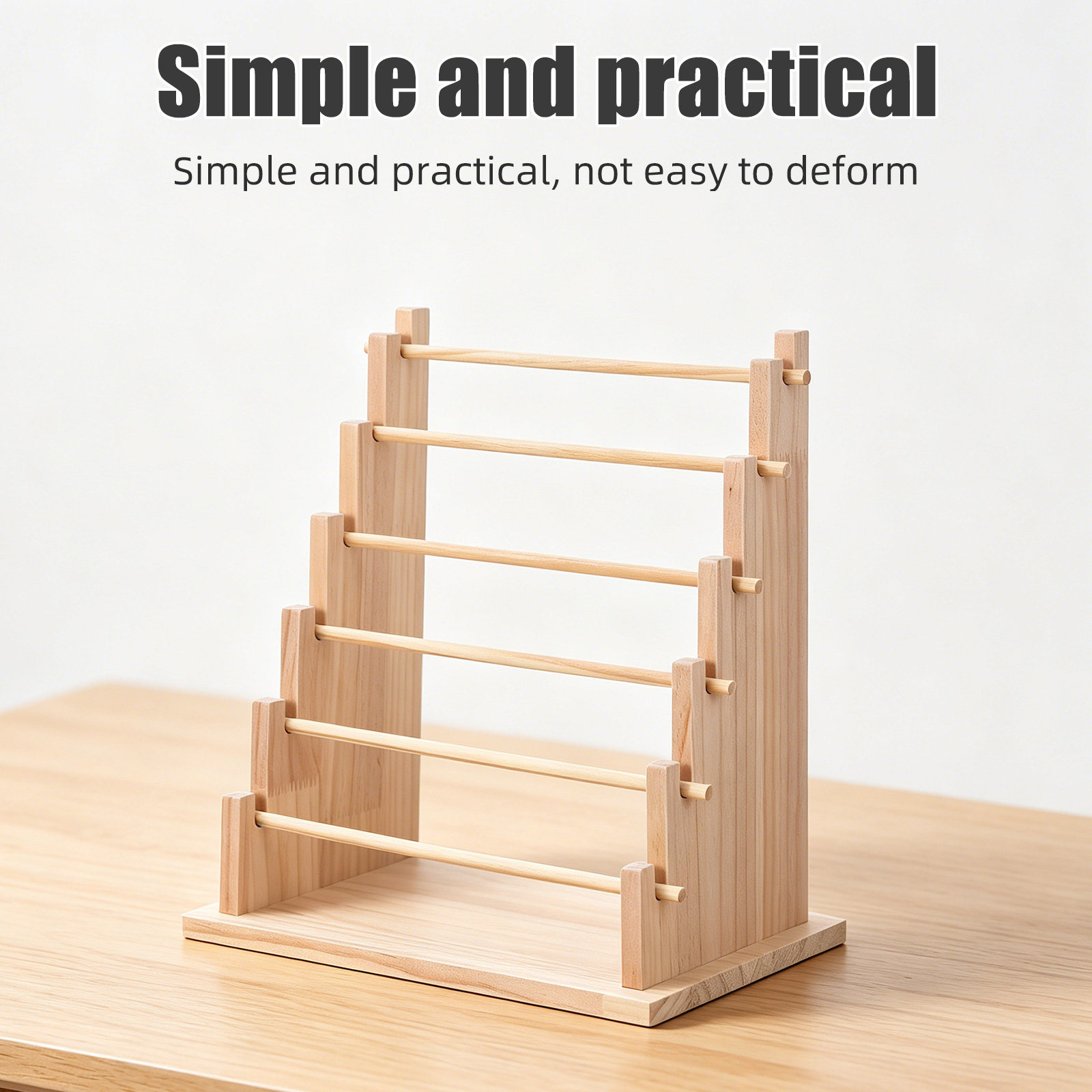 The Florist Supply Shop - Wooden 6 Tier Ribbon Spool Holder