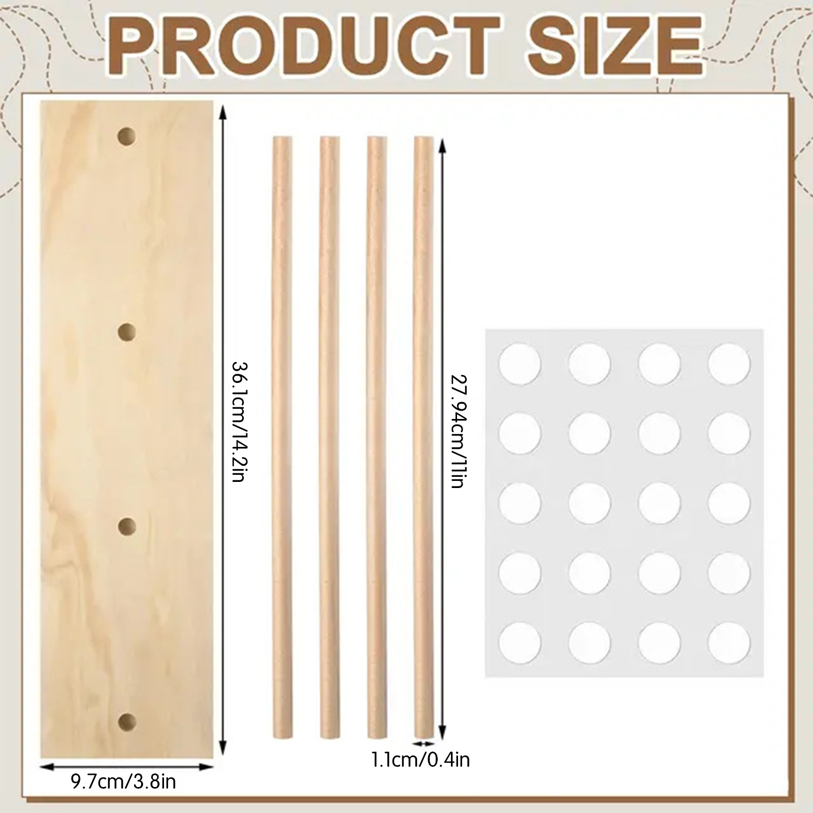 Wooden Ribbon Rack Storage Org - Florist Supply Ribbon ulasan dan harga