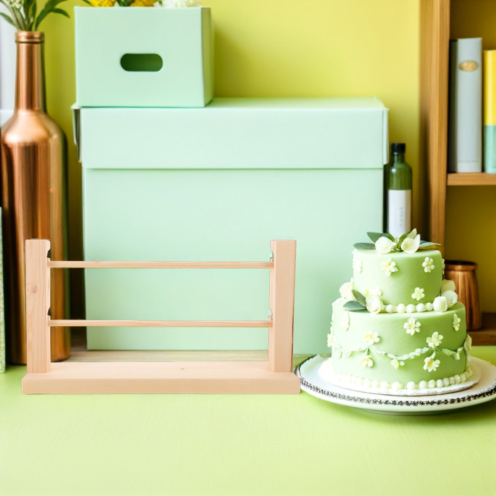 Wooden Ribbon Organizer Rack 2 - The Florist Supply Shop ulasan dan harga
