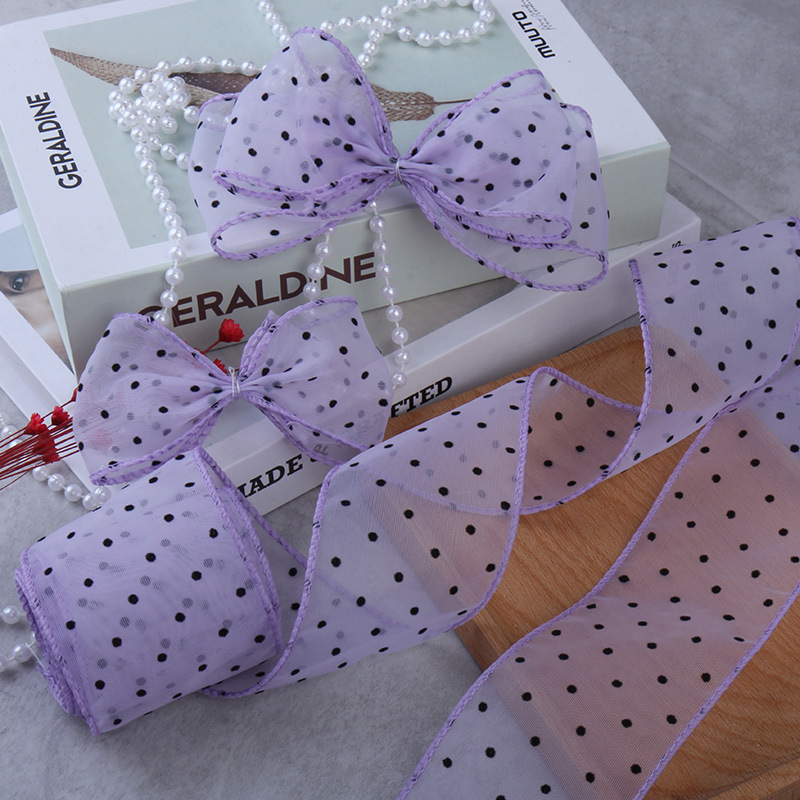50Yards Gauze with Dots Decora - Florist Supply Ribbon ulasan dan harga