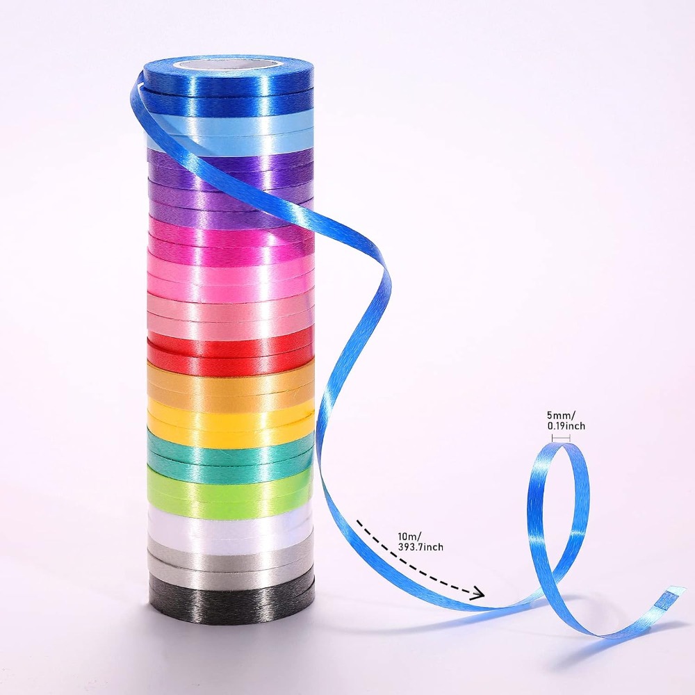 30 Rolls Colorful Curling Ribb - Florist Supply Ribbon ulasan dan harga