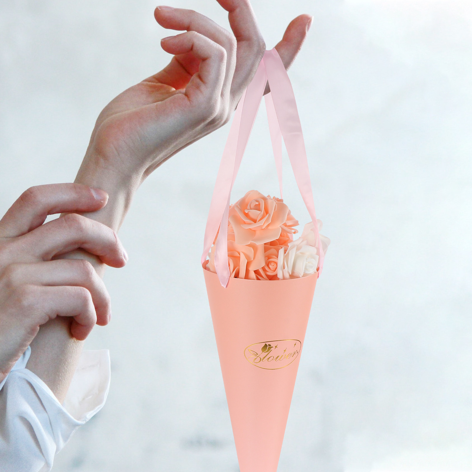 6Pcs Flower Bouquet Bags Chic  - The Florist Supply Shop ulasan dan harga
